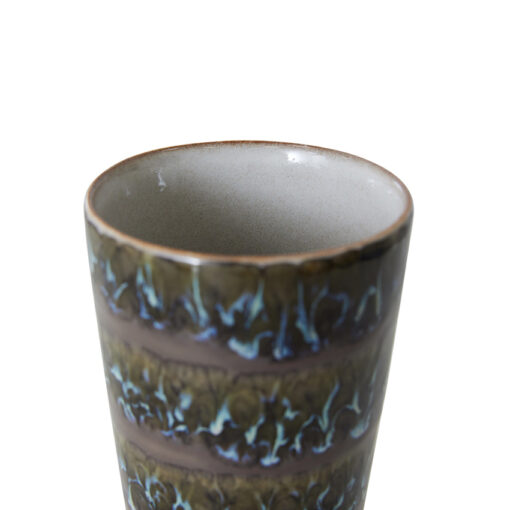 HKLIVING 70’s Ceramics Latte Mug – Fern - Afbeelding 2