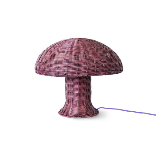 HKLIVING Rattan Table Lamp - Burgundy