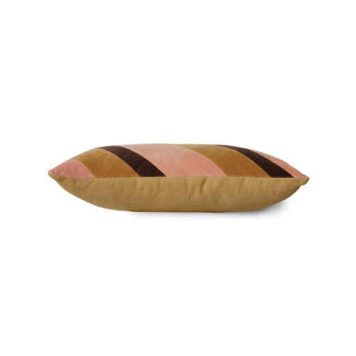 HKLIVING Striped Velvet Kussen - Sunkissed - Afbeelding 3