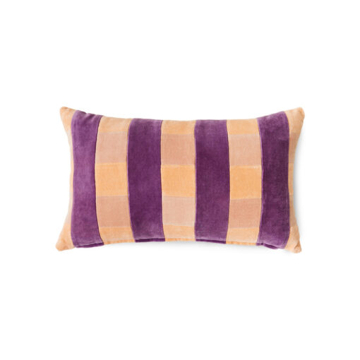 HKLIVING Striped Velvet Kussen - Midsummer - Afbeelding 2