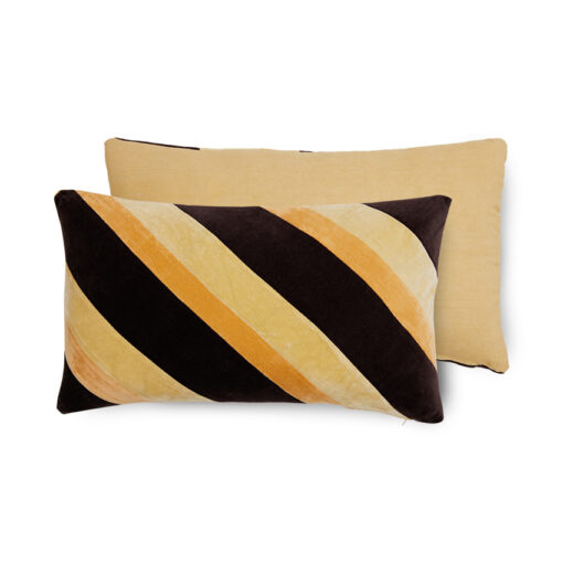 HKliving Striped Velvet Kussen - Fame