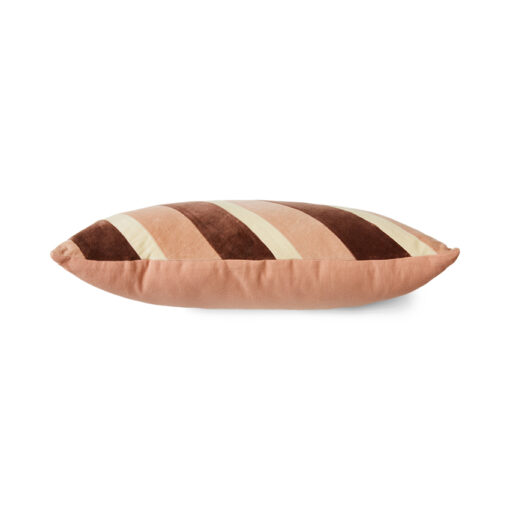 HKLIVING Striped Velvet Kussen - Rose - Afbeelding 3