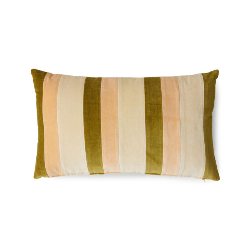 HKLIVING Striped Velvet Kussen - Fields - Afbeelding 2