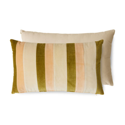 HKliving Striped Velvet Kussen - Fields