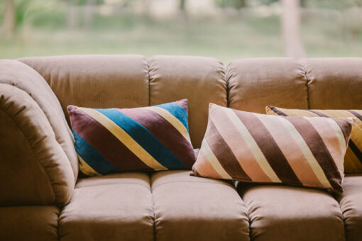 HKLIVING Striped Velvet Kussen - Speakeasy - Afbeelding 4