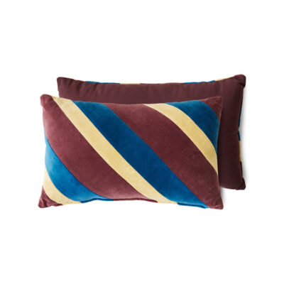 HKliving Striped Velvet Kussen - Speakeasy