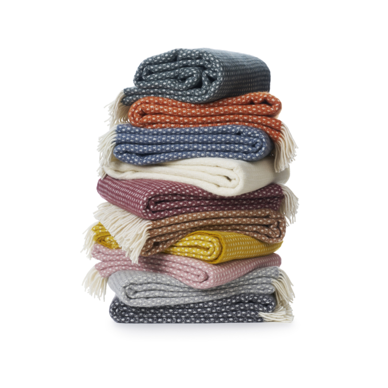 KLIPPAN Plaid Wol - Knut Orange - Afbeelding 2