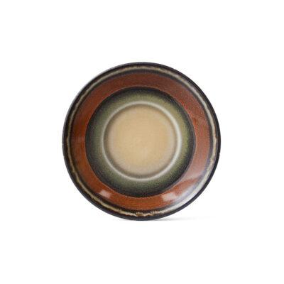 HKLIVING 70's Ceramics Saucer - Dark Roast