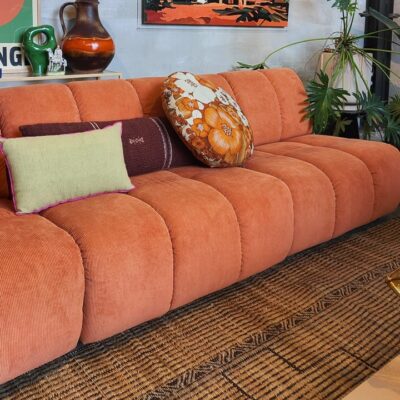 HKLIVING Sofa Wave - Corduroy Rib Dusty Orange