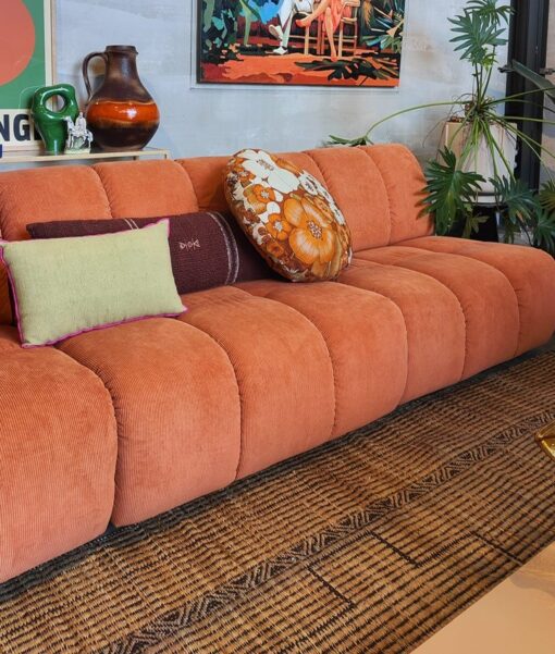 HKLIVING Sofa Wave - Corduroy Rib Dusty Orange