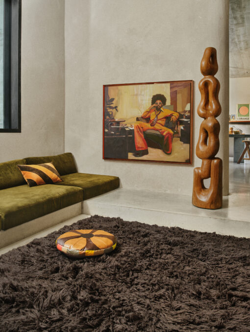 HKLIVING Striped Velvet Cushion - September - Afbeelding 4