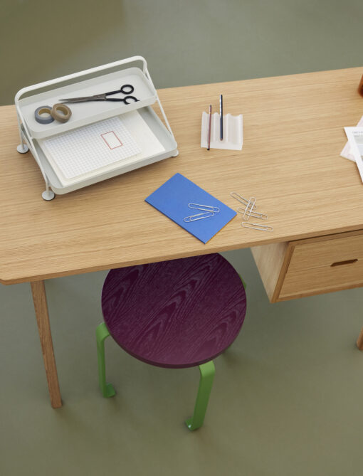 HÜBSCH Stool Smile - Burgundy/Green - Afbeelding 5