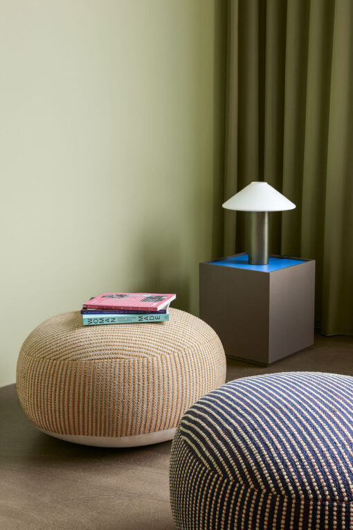 HÜBSCH Pouffe Mochi - Sand - Afbeelding 4
