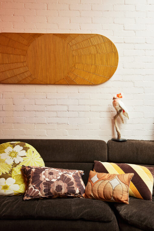 HKLIVING Padded Cushion - Retro Wave - Afbeelding 4