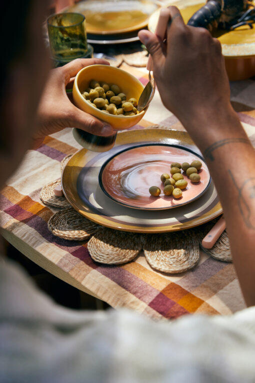 HKLIVING Dinner Plate - Coconut - Afbeelding 4