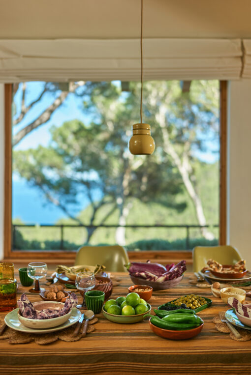 HKLIVING Dinner Plate - Palms - Afbeelding 4