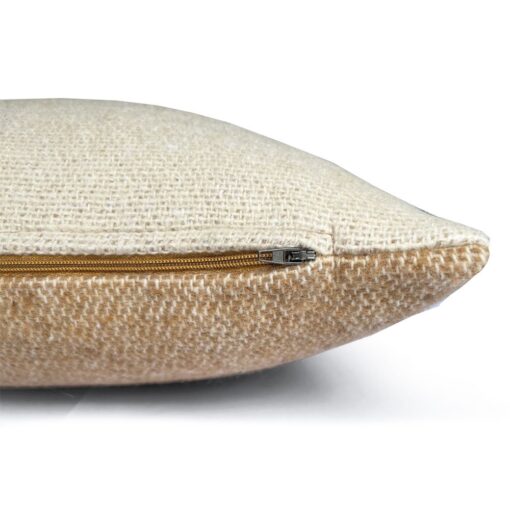 MALAGOON Wool Square Cushion - Camel Beige - Afbeelding 4