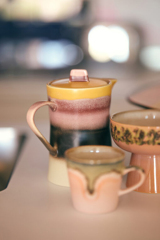 HKLIVING 70's Ceramics Tea Pot - Sunset - Afbeelding 4