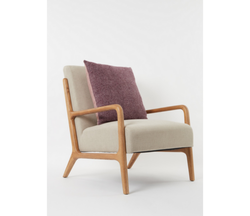 Malagoon Wool Square Cushion - Rosewood - Afbeelding 5