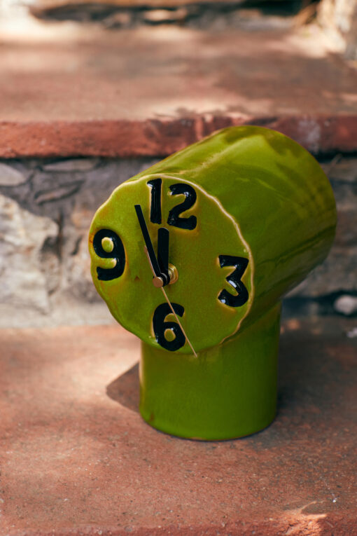 HKLIVING Retro Ceramic Clock - Olive - Afbeelding 4