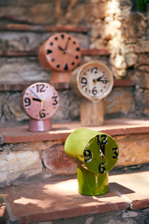 HKLIVING Retro Ceramic Clock - Olive - Afbeelding 5