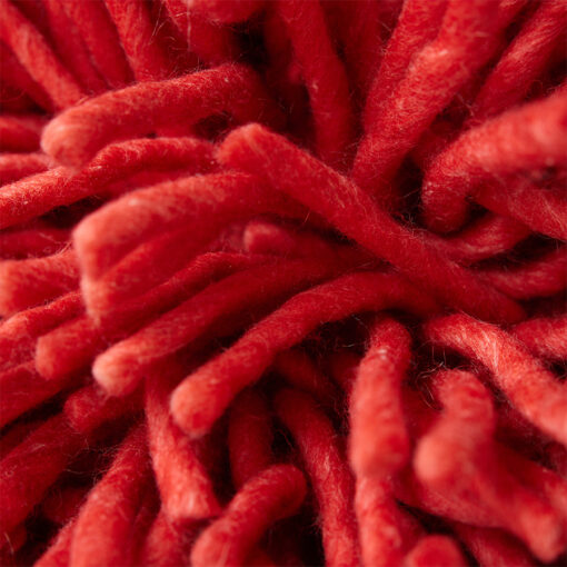 HKLIVING Rugged Woolen Cushion - Cherry Red - Afbeelding 3
