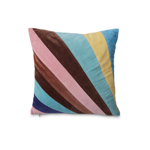HKLIVING Striped Velvet Kussen - Eventide - Afbeelding 2