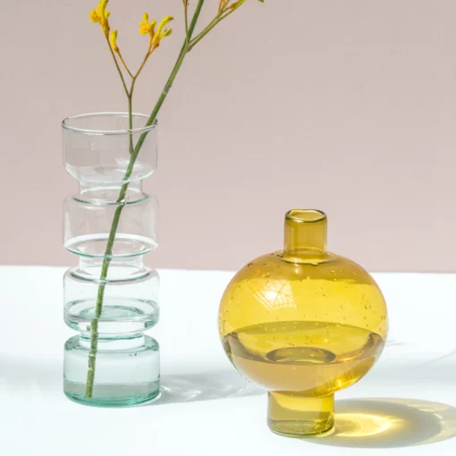 URBAN NATURE CULTURE Round Vase - Amber Green - Afbeelding 2