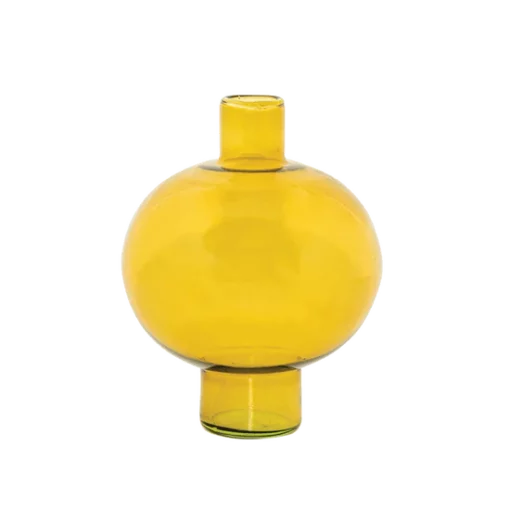URBAN NATURE CULTURE Round Vase - Amber Green