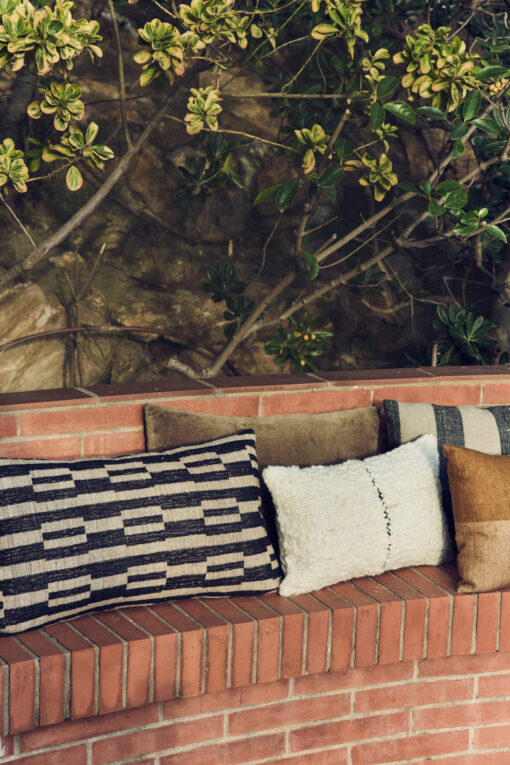 HKLIVING Velvet Cushion - Army Green - Afbeelding 3