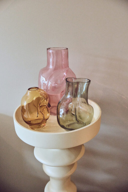 HKLIVING Gleam Glass Vase High - Rose - Afbeelding 5
