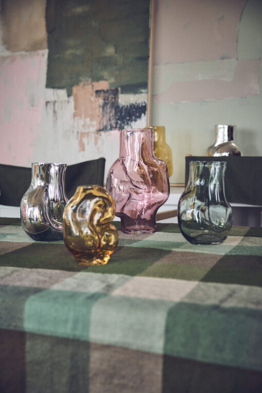 HKLIVING Gleam Glass Vase High - Rose - Afbeelding 4