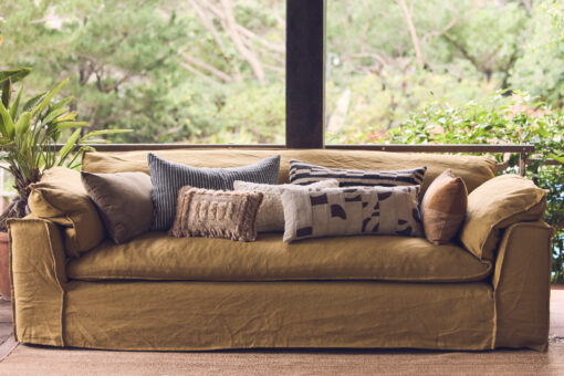 HKLIVING Striped Cushion - Monochrome - Afbeelding 4