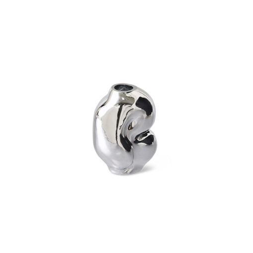 HKLIVING Gleam Glass Vase Small - Chrome - Afbeelding 2