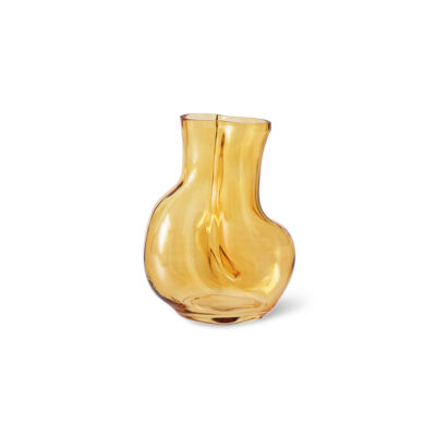 HKLIVING Gleam Glass Vase - Amber