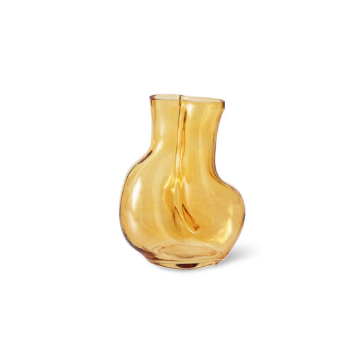 HKLIVING Gleam Glass Vase - Amber