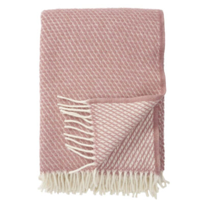 KLIPPAN Plaid Wol - Velvet Rose
