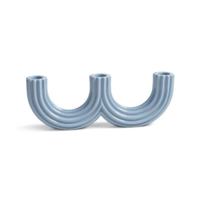 &KLEVERING Candle Holder Churros - Light Blue