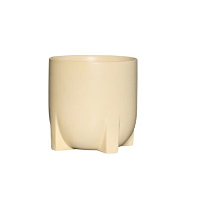 HÜBSCH Flower Pot Up - Yellow