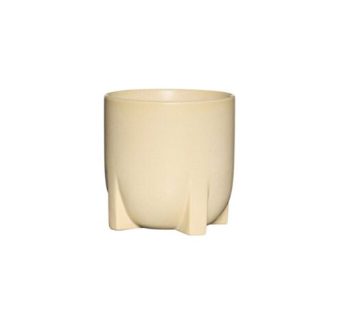 HÜBSCH Flower Pot Up Small - Yellow