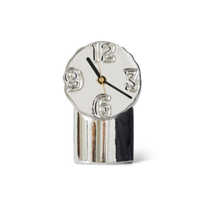 HKLIVING Retro Ceramic Clock - Chrome