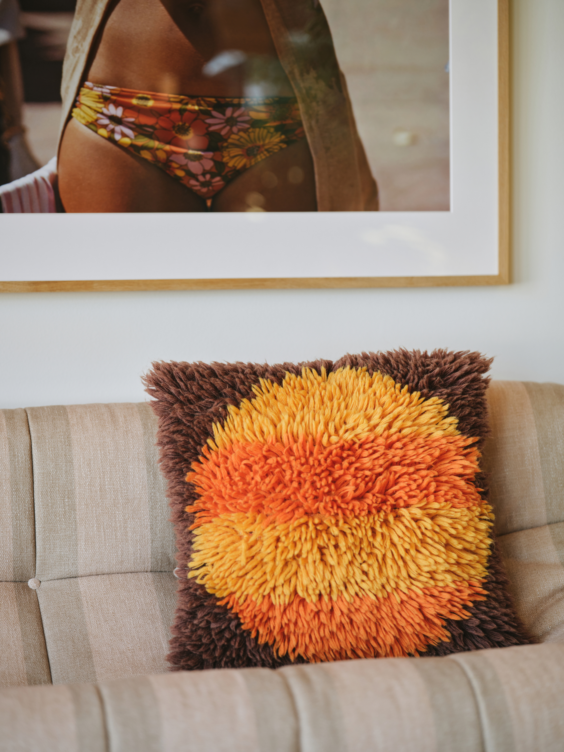 HKLIVING Fluffy Cushion - Horizon - Afbeelding 5