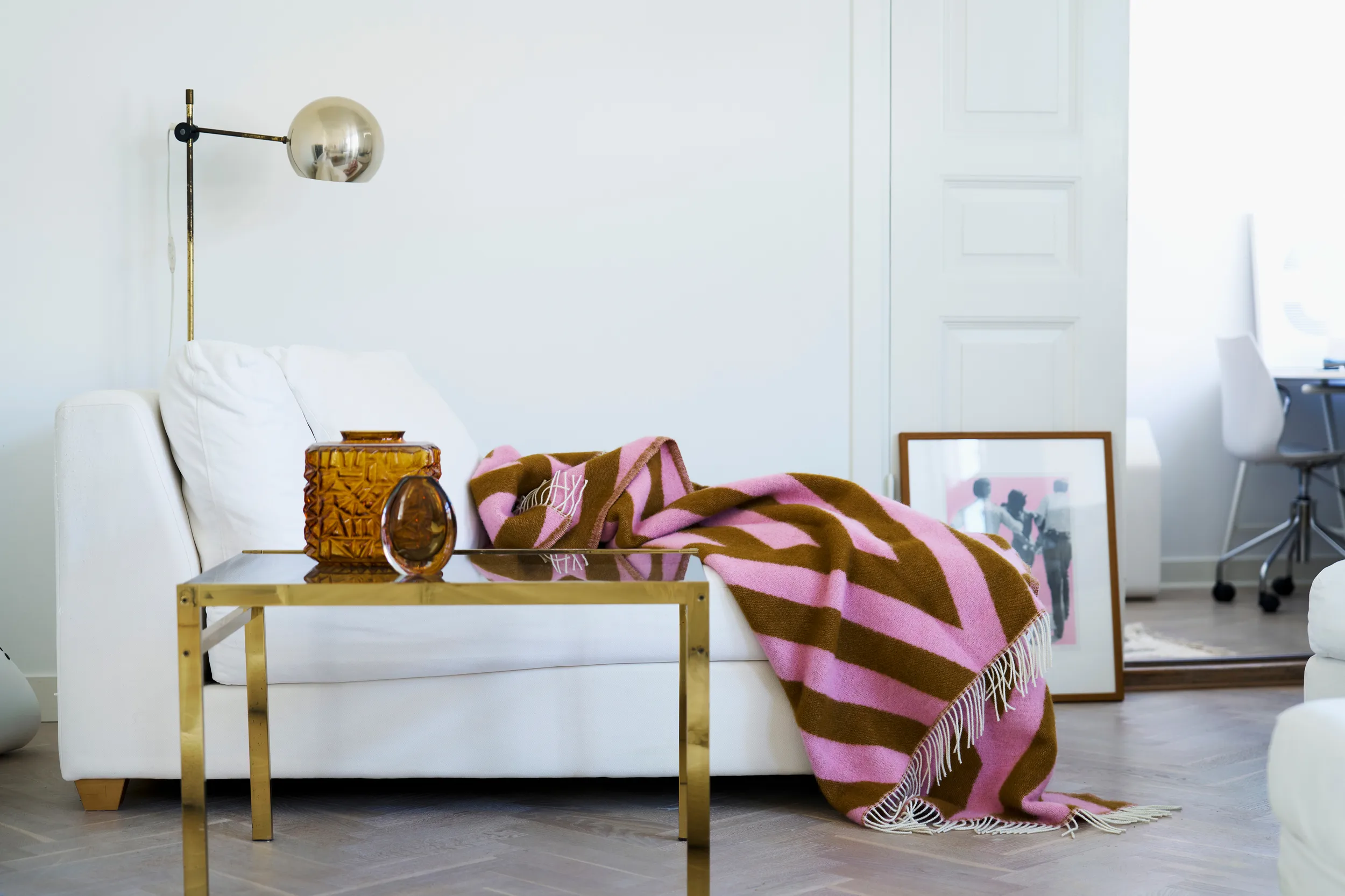KLIPPAN Plaid Tangent - Pink Caramel - Afbeelding 3