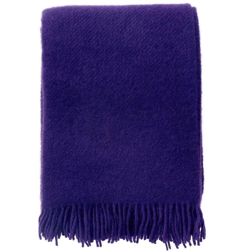 KLIPPAN Plaid Gotland - Plum