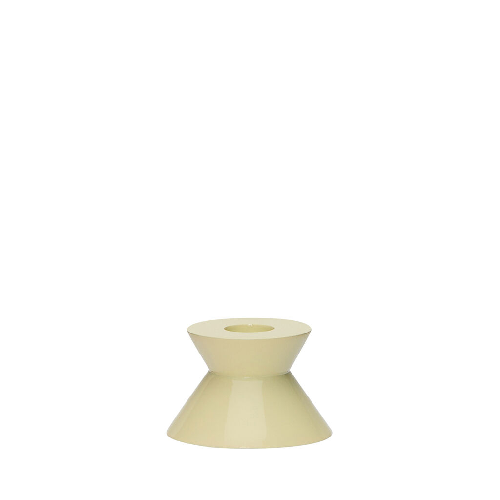 HÜBSCH Candleholder Two - Yellow