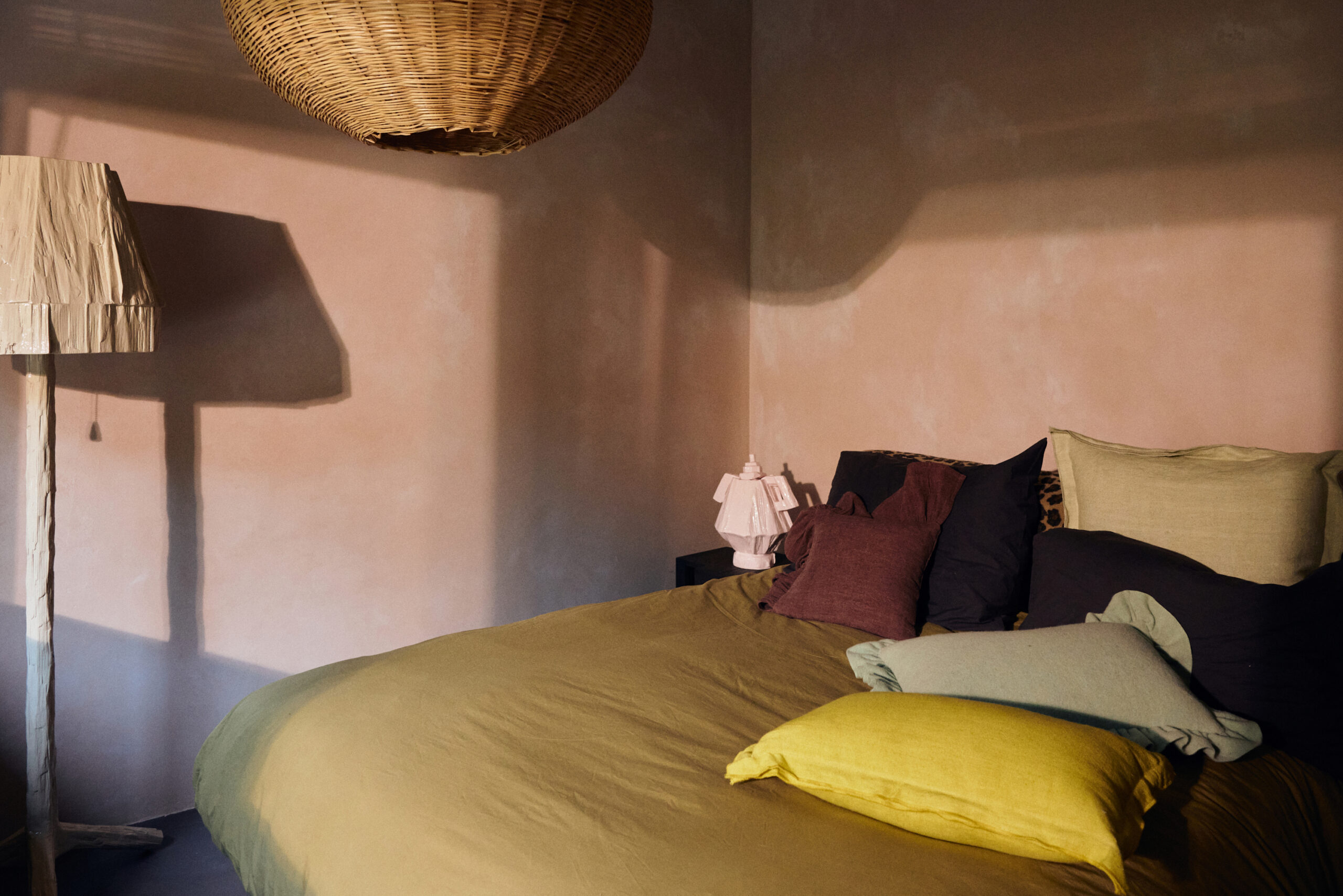 HKLIVING Cushion Linen - Lemongrass - Afbeelding 5