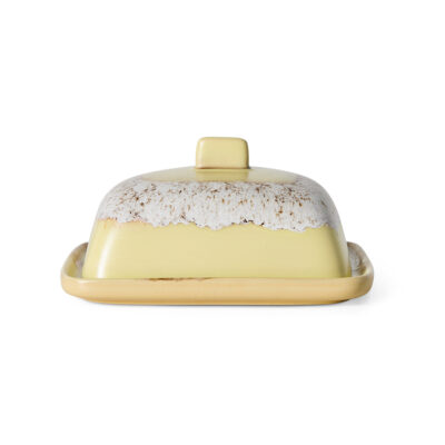 HKLIVING Butter Dish - Custard